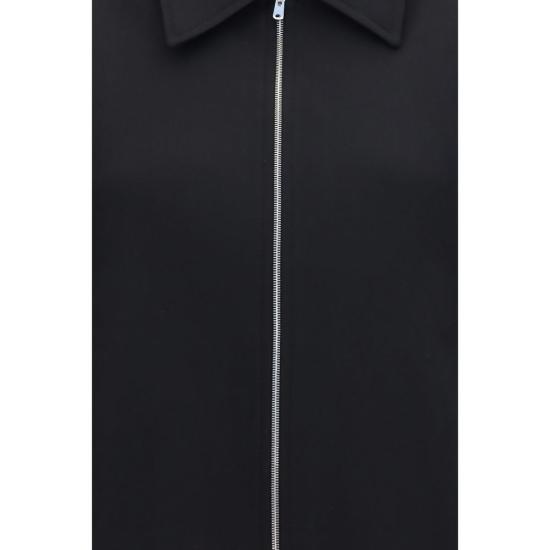 26FW 아워레가시 메리노 울 소재 스태츄 크롭 집업 재킷 OUW2260SBBLACKBB - OUR LEGACY