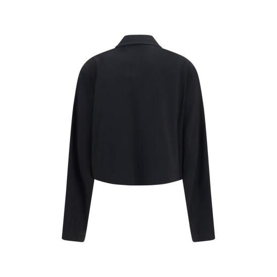 26FW 아워레가시 메리노 울 소재 스태츄 크롭 집업 재킷 OUW2260SBBLACKBB - OUR LEGACY