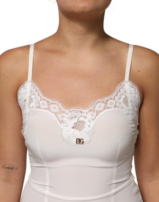  돌체앤가바나 바디수트 티셔츠 DR81793 WHITE - DOLCE & GABBANA