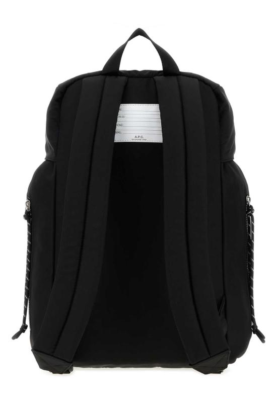 26FW 아페쎄 로고 프린트 버클 플랩 백팩 PAAGEH62631 LZZ BLACK - A.P.C.