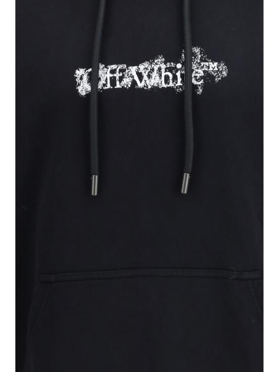 26SS 오프화이트 후드 티셔츠 44MBB085S26F00H001 0001 BLACK - OFF WHITE