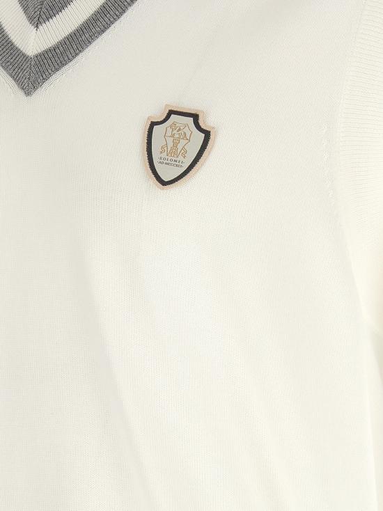 26SS 브루넬로 쿠치넬리 민소매 티셔츠 BR336291BM WHITE - BRUNELLO CUCINELLI