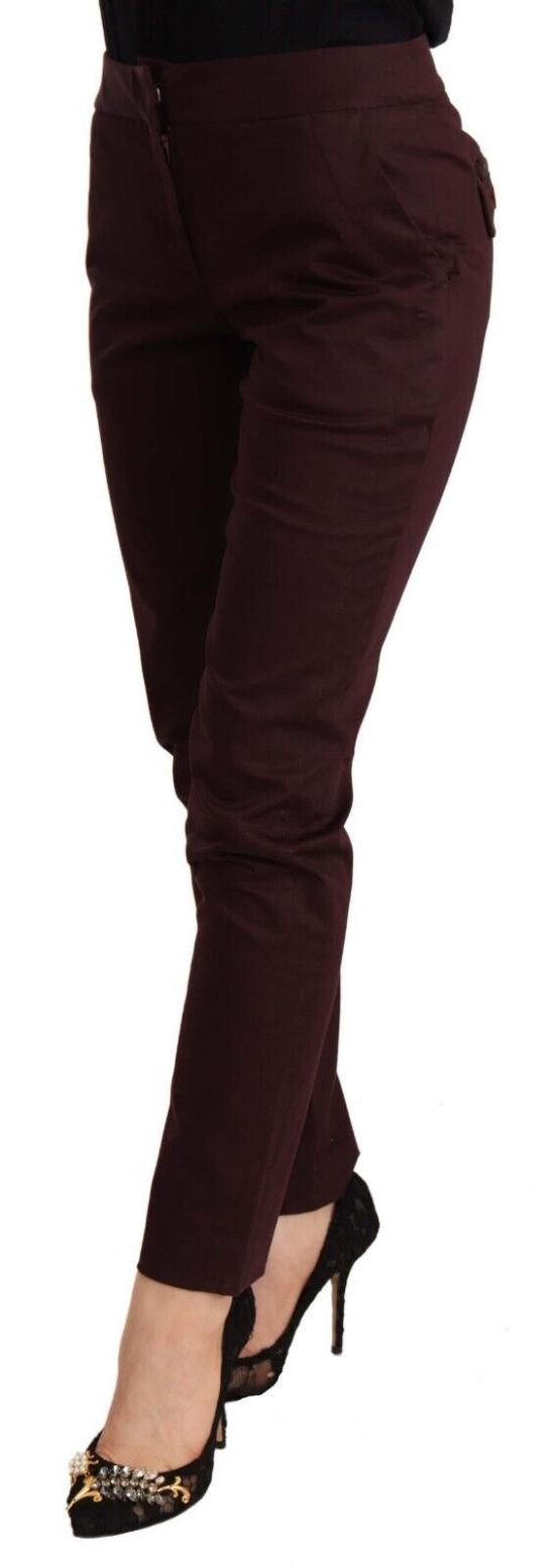  저스트까발리 팬츠 PAN72657 BURGUNDY