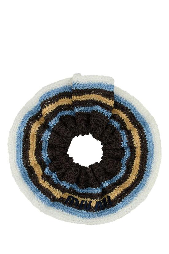 25FW 미우미우 크로셰 스크런치 5IF0272CWX F04EM MULTICOLOR