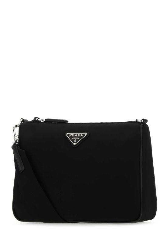  프라다 리나일론 앤 사피아노 레더 숄더백 2VH113VXOP2DMH F0002 BLACK - PRADA
