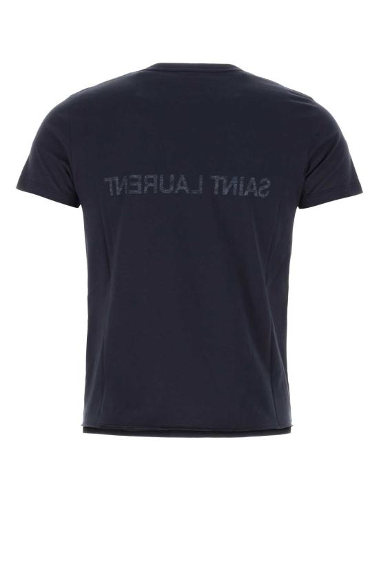 26SS 생로랑 리버스 티셔츠 663278Y37AW 4145 NAVY - SAINT LAURENT