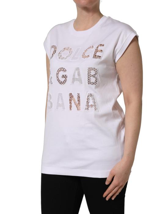  돌체앤가바나 민소매 티셔츠 TSH92145 WHITE - DOLCE & GABBANA