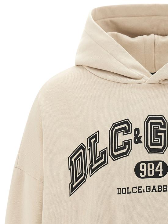 25FW 돌체앤가바나 후드 티셔츠 DO322188BM BEIGE - DOLCE & GABBANA