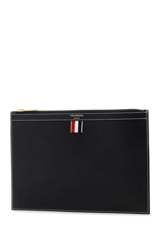  톰브라운 바체타 레더 스몰 도큐먼트 홀더 MAC019LL0044 415 NAVY - THOM BROWNE