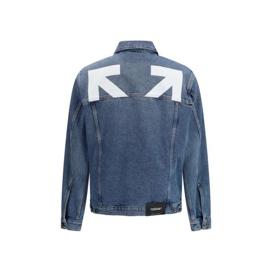 26SS 오프화이트 자켓 OF44MYE09QS26D0024004000BB BLUE - OFF WHITE