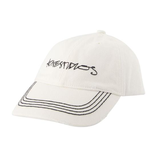 25FW 아크네 스튜디오 볼캡 ACN024317 WHITE - ACNE STUDIOS