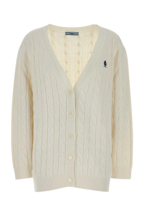 26FW 프라다 스웨터 P25O34SOOO19VL F0009 WHITE