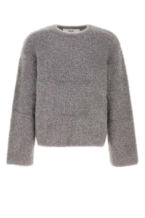 25FW 세퍼 스웨터 FW25JERMAINEFUZ FUZZYBOUCLE GRAY