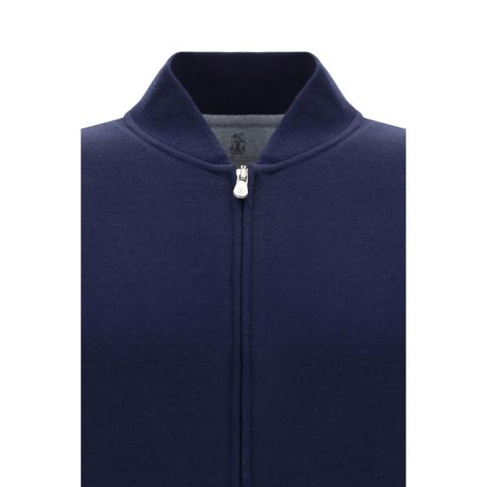  브루넬로 쿠치넬리 긴팔 티셔츠 BRMM8319072GC1265BB NAVY - BRUNELLO CUCINELLI