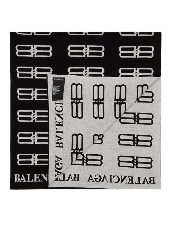 25FW 발렌시아가 머플러/스카프 7192294C6B81077 BLACK - BALENCIAGA
