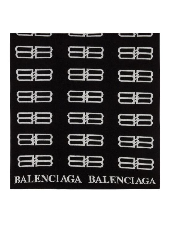 25FW 발렌시아가 머플러/스카프 7192294C6B81077 BLACK - BALENCIAGA