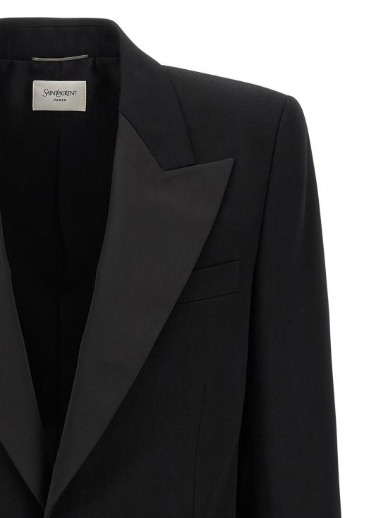 25FW 생로랑 자켓 SA317740BM BLACK - SAINT LAURENT
