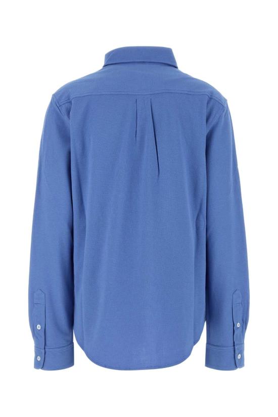  미우미우 코튼 피케 셔츠 MK1980SOOO14RW F0237 BLUE - MIU MIU