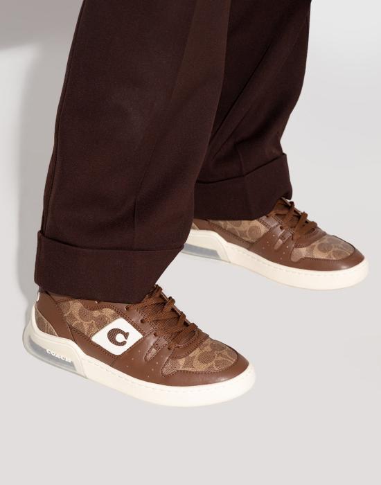  코치 스니커즈 C3158SAD BROWN - COACH