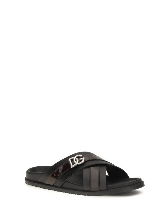  돌체앤가바나 샌들 A80624A0765 8S203 NERO CACAO - DOLCE & GABBANA