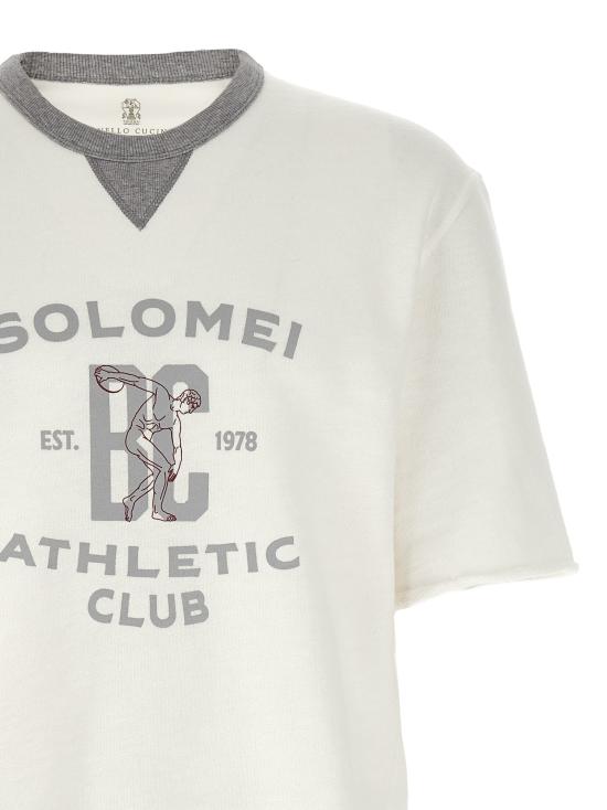  브루넬로 쿠치넬리 긴팔 티셔츠 BR334175BM WHITE - BRUNELLO CUCINELLI
