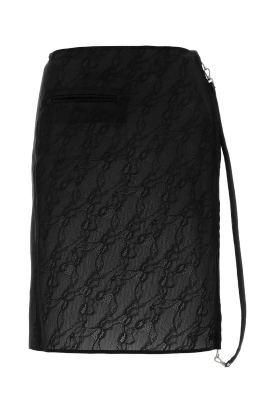 25FW 쿠레쥬 스커트 325CJU306PA0135 9999 BLACK