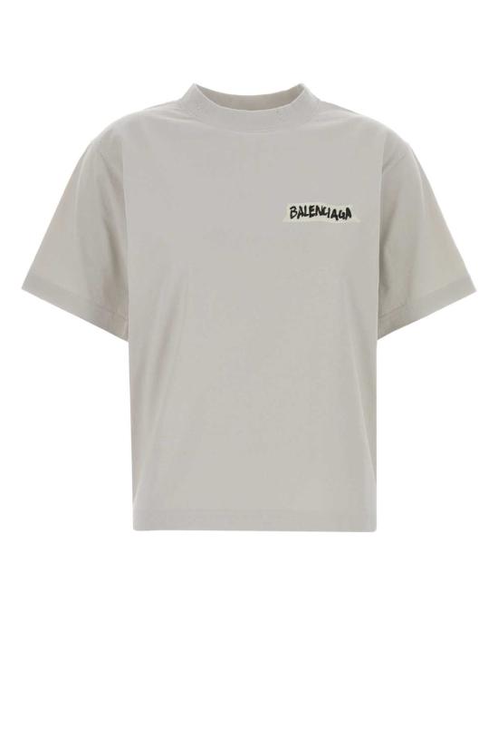 26SS 발렌시아가 마스킹 테이프 티셔츠 850990TTVL6 9012 WHITE