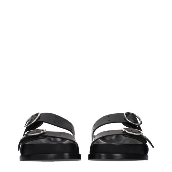  질샌더 뮬/슬리퍼 JI15531638096137BT BLACK - JIL SANDER