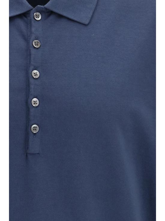26FW 톰브라운 가먼트 오버다이드 저지 4바 폴로셔츠 MJP236AJ0253 415 NAVY - THOM BROWNE