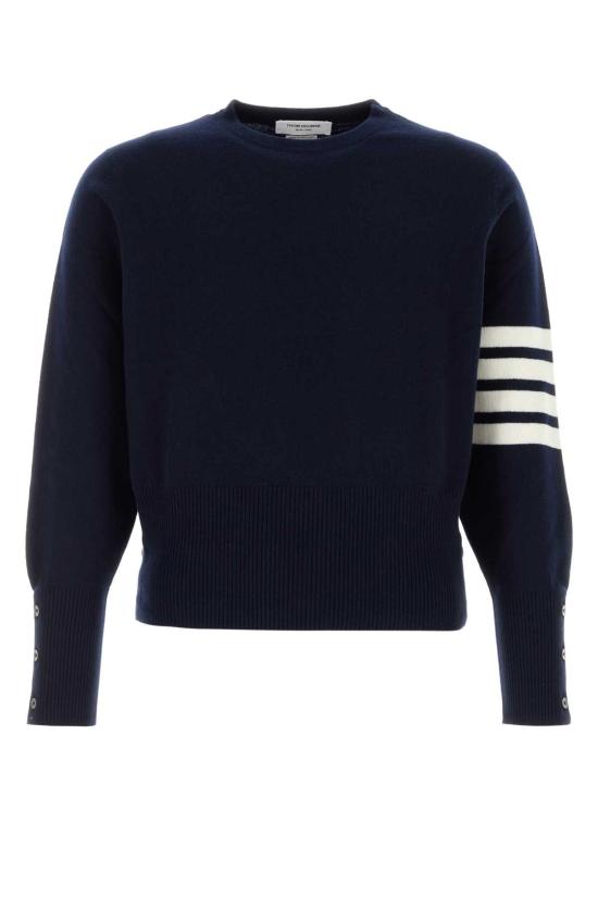 25FW 톰브라운 스웨터 MKAS01A00011 415 NAVY