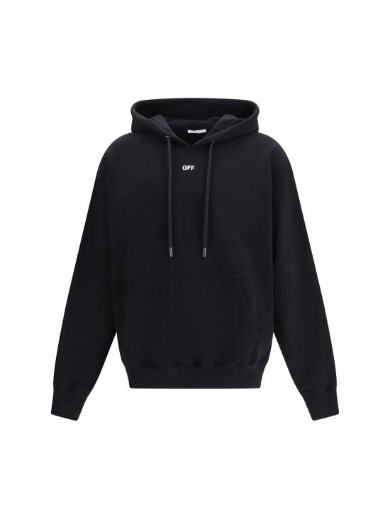 26SS 오프화이트 후드 티셔츠 44MBB085S26F00R001 0001 BLACK