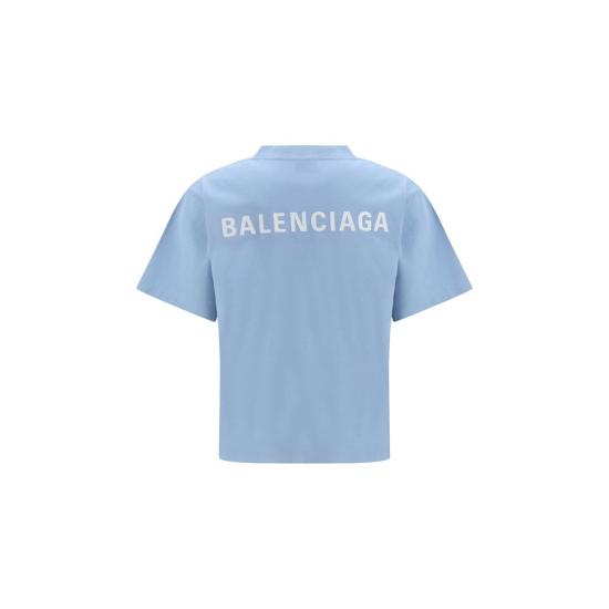 26SS 발렌시아가 폴로 티셔츠 BA850990TTVJ14773BB BLUE - BALENCIAGA