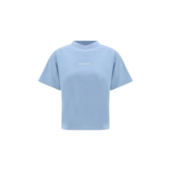 26SS 발렌시아가 폴로 티셔츠 BA850990TTVJ14773BB BLUE