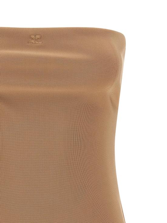 25FW 쿠레쥬 바디수트 티셔츠 CO320836BM BEIGE - COURREGES