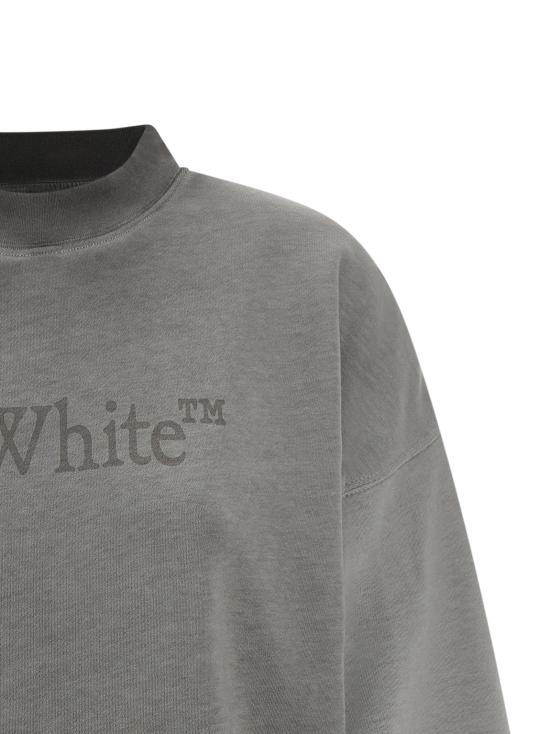25FW 오프화이트 긴팔 티셔츠 OF321274BM GRAY - OFF WHITE