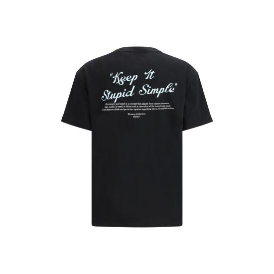 26SS 오프화이트 폴로 티셔츠 OF2AA089S26JER007W003BB BLACK - OFF WHITE