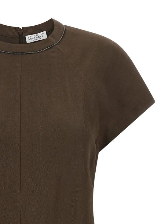 26SS 브루넬로 쿠치넬리 원피스 BR336286BM BROWN - BRUNELLO CUCINELLI
