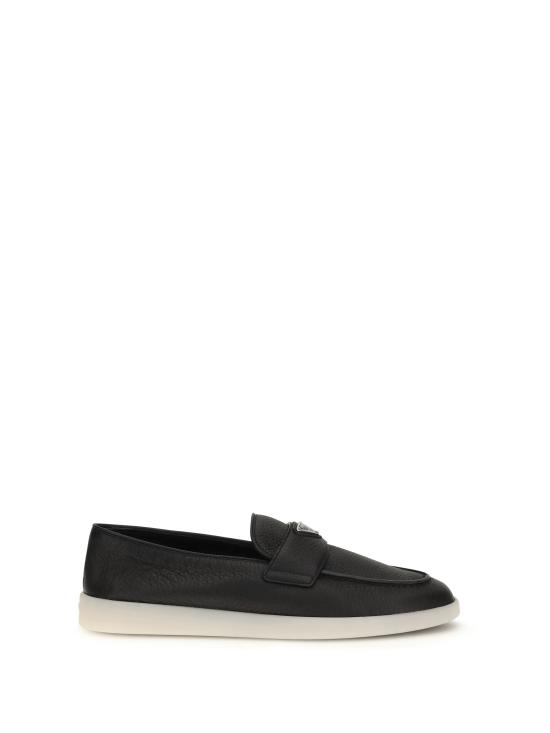 26FW 프라다 삼각 로고 스웨이드 페니 로퍼 2DG124FG001013 F0632 NERO 1