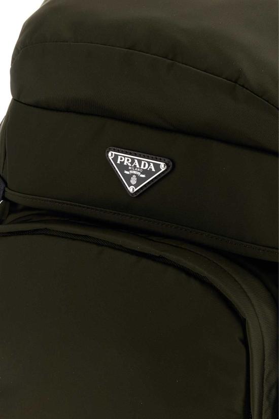 26SS 프라다 리나일론 앤 레더 백팩 2VZ1232DMG F0334 GREEN - PRADA