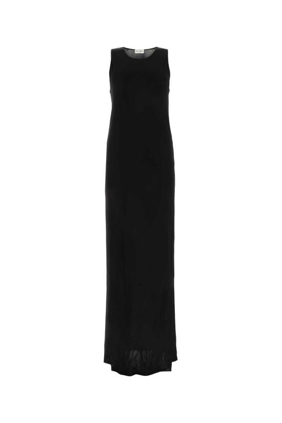  생로랑 원피스 756782Y7F98 1000 BLACK