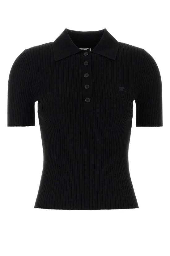 25FW 쿠레쥬 폴로 티셔츠 VESMP0029FI0001 9999 BLACK