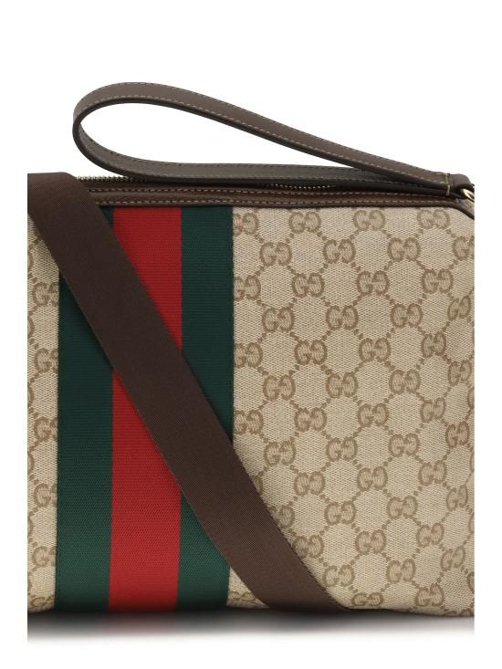 26FW 구찌 웹 디테일의 미디엄 GG 크로스백 A002KXFAF99 9646 BEIGE - GUCCI