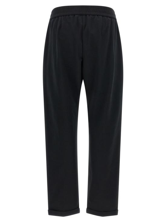 26FW 브루넬로 쿠치넬리 트레이닝/조거 팬츠 BR336926BM BLACK - BRUNELLO CUCINELLI