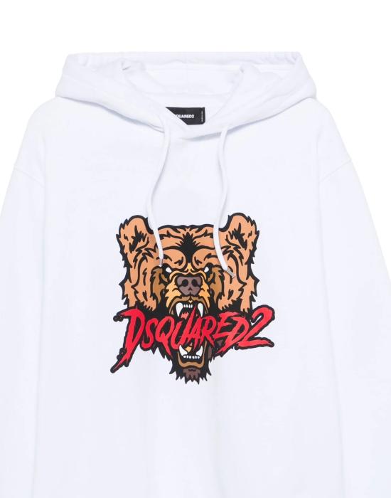 26FW 디스퀘어드2 후드 티셔츠 S74GU0814S25516100 WHITE - DSQUARED2