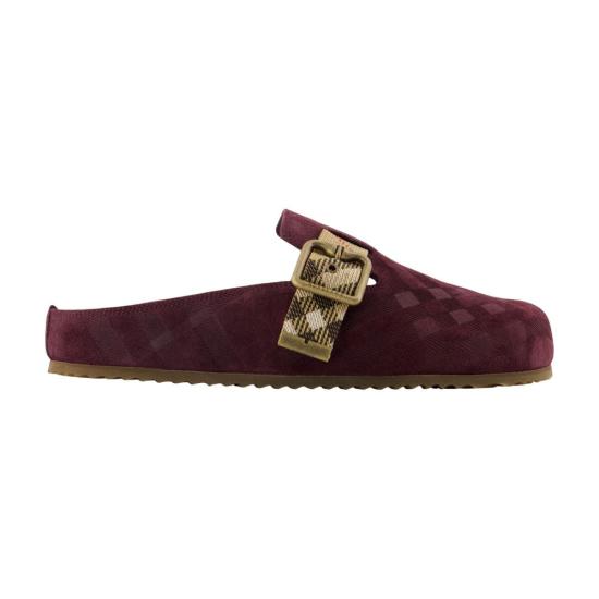 26FW 버버리 뮬/슬리퍼 CONFIG BURS26003 BURGUNDY