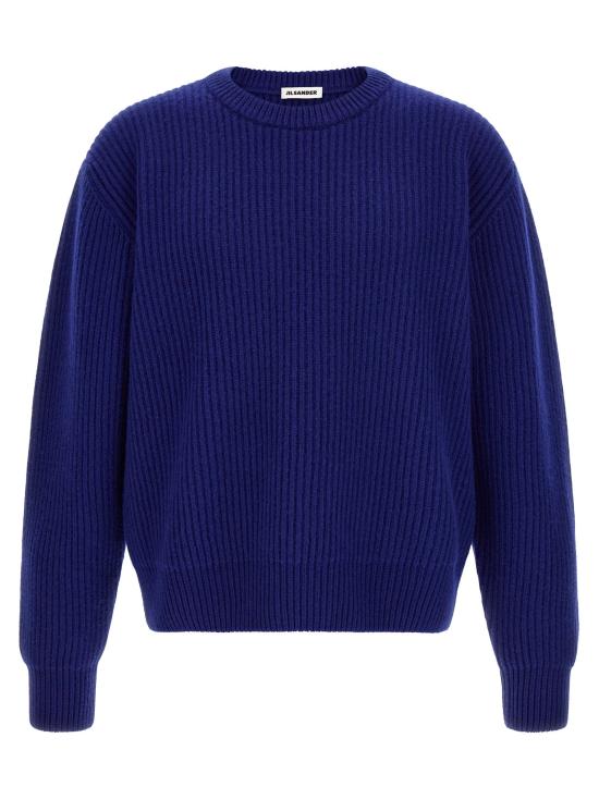 26FW 질샌더 스웨터 JI336378BM BLUE