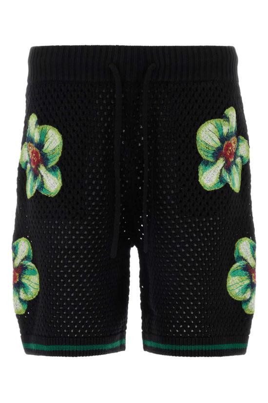 26SS 카사블랑카 숏팬츠 MSS26KW131701 GLITCHORCHID BLACK