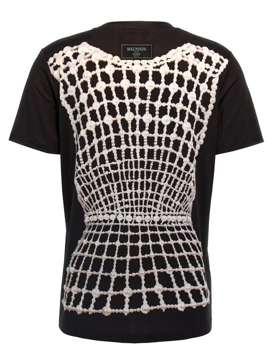  발망 폴로 티셔츠 BA305872BM BLACK - BALMAIN