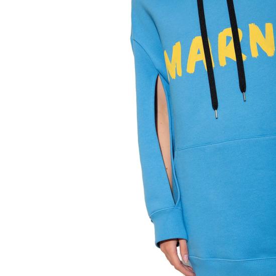  마르니 후드 티셔츠 MA 8991929499860 BLUE - MARNI
