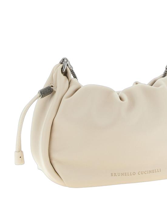 26SS 브루넬로 쿠치넬리 크로스백 BR337874BM WHITE - BRUNELLO CUCINELLI